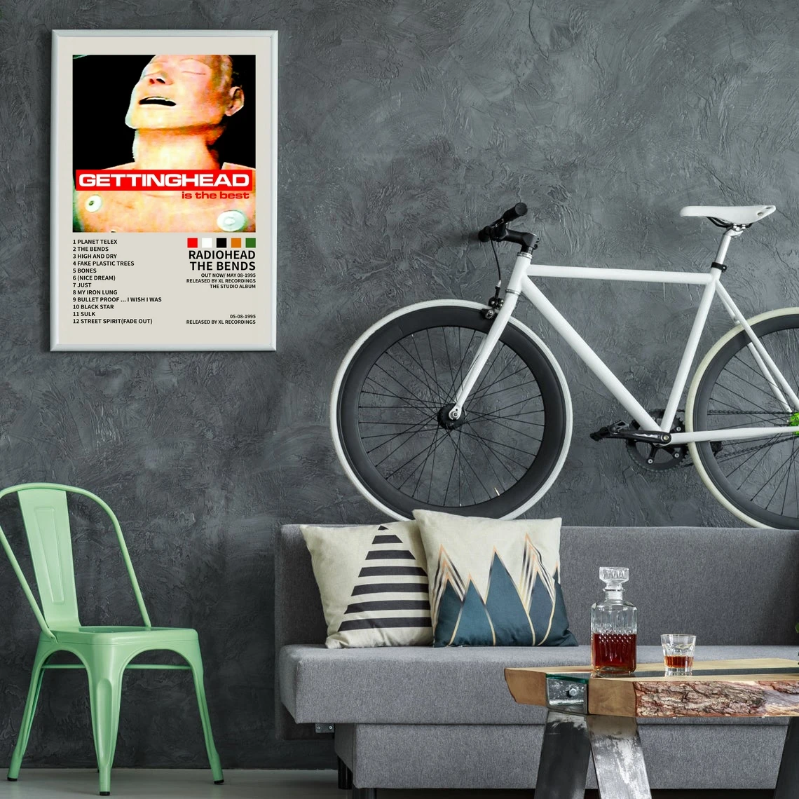 Radiohead The Bends Music Album Poster Canvas Art Print Home Decoration Wall Painting ( No Frame )