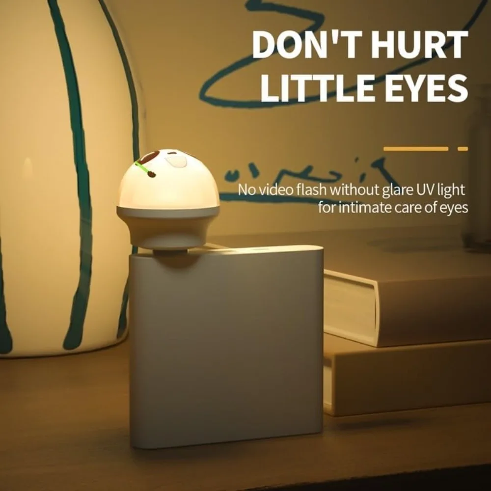 New USB Plug Led Voice Light Night Light Plastics Mini USB Light Smart Voice LED Light Desk