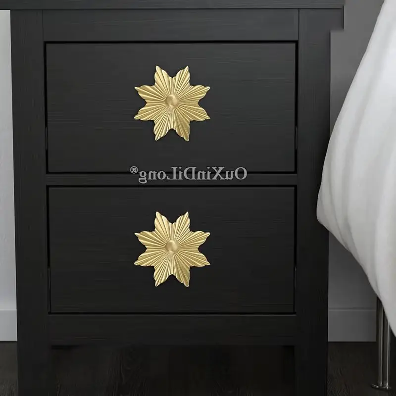 Brand New 4PCS Pure Brass Large Furniture Handles Drawer Pulls Cupboard Wardrobe Kitchen TV Cabinet Handles and Knobs