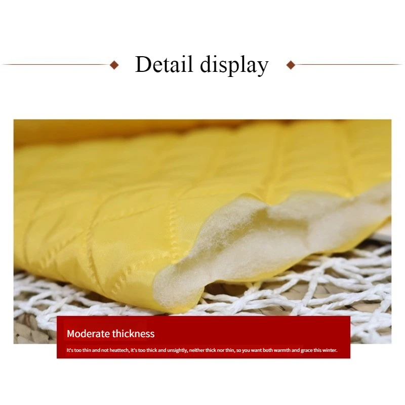 Winter Composite Cotton Lining Fabric By The Meter for Clothes Pillowcase Cushion Diy Sewing Cloth Thick Warm Fluffy Plain White