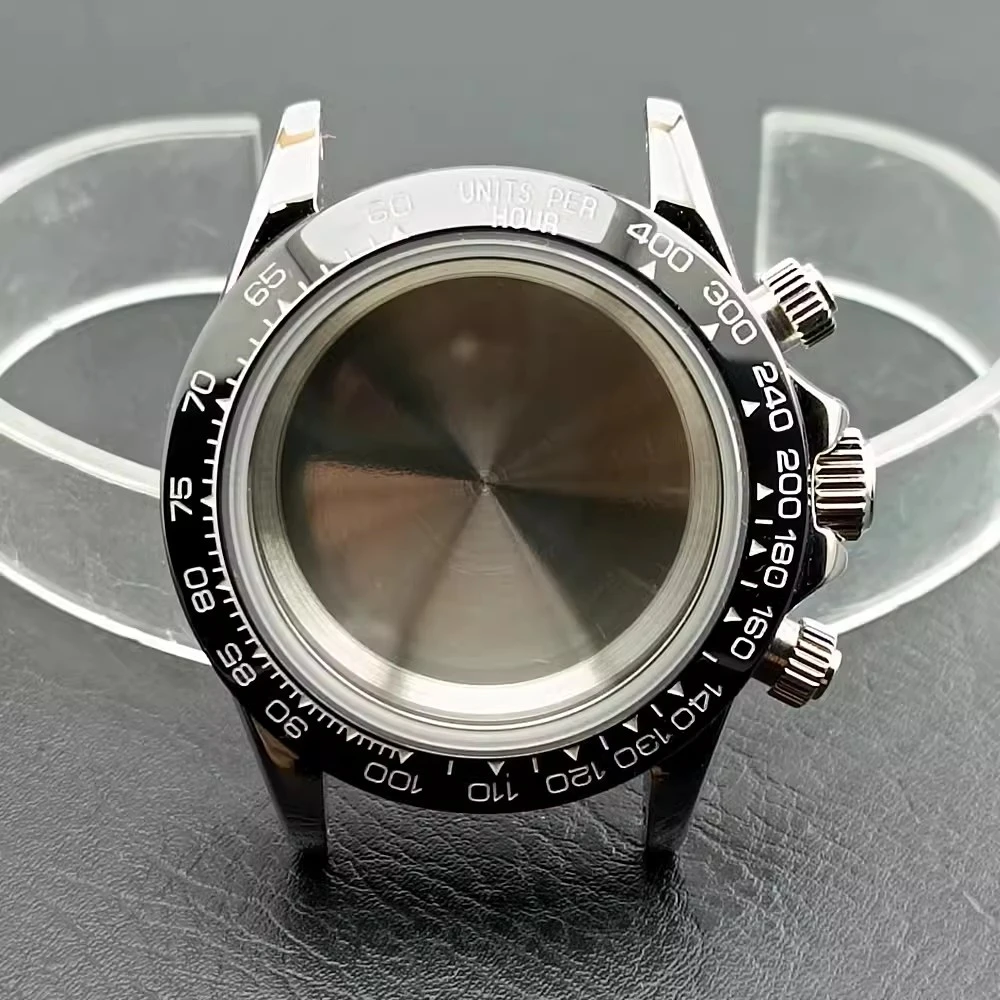 Stainless steel ceramic ring mouth for VK63 three eye quartz movement modification watch case accessories