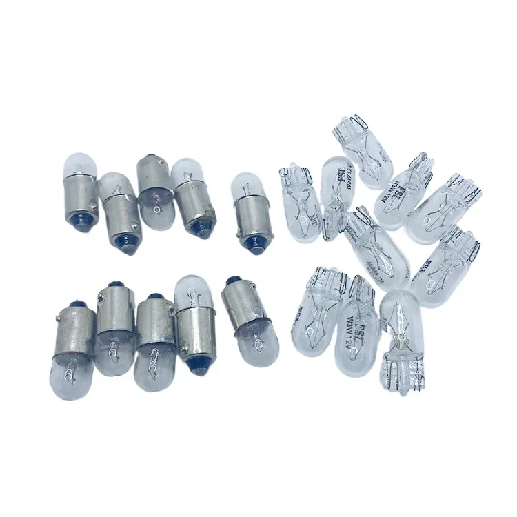 10pcs for Motorcycle Single Contact Fog Bulb T10 Small Instrument Bulb Wide Bulb Socket 12V 3W Fog Light image 5