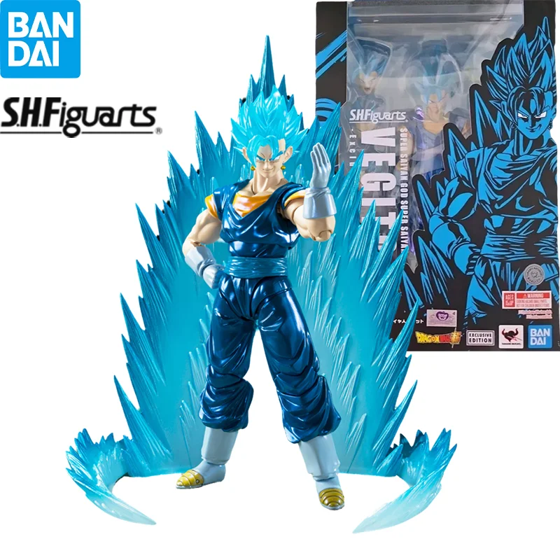 In Stock Bandai S.H.Figuarts Super Saiyan God Super Saiyan Vegetto Exclusive Edition NYCC 2024 Anime Figure Action Model Toys