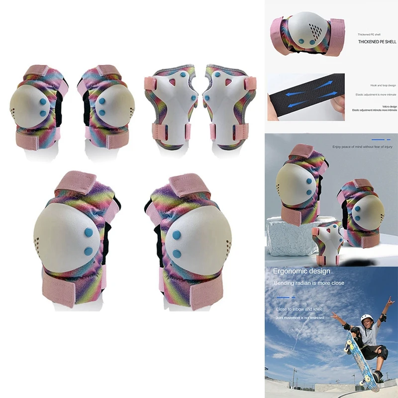 Kids/Adult Knee Pads Elbow Pads Wrist Pads Protective Gear Set For Skates, Bicycles, BMX Bikes,Skateboards