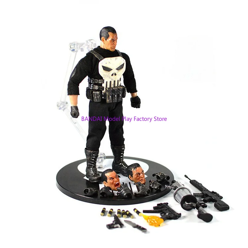 أعجوبة 1/12 Mezco النمل المعاقب Sdcc القماش المنقولة 6 بوصة الشكل دمية يدوية الصنع نموذج الأبيض العقوبة العم الجمجمة نحت اللعب