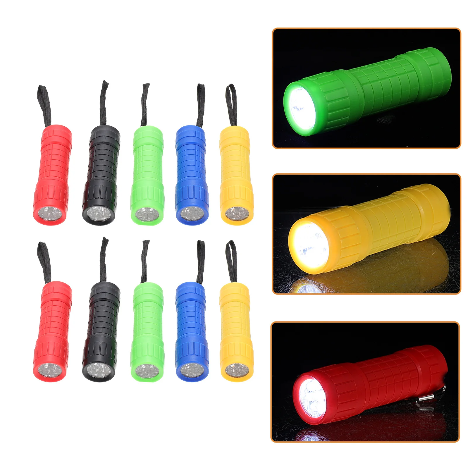 

10Pcs Small LED Mini Flashlights Portable Hanging Flashlight Pendants Camping Emergency Outdoor Survival Small Flashlights