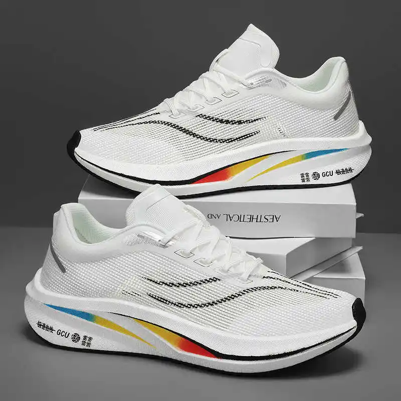 

Мужские кроссовки на толстом каблуке из экокожи, плетеные, люксовые, спортивные, с максимальным комфортом