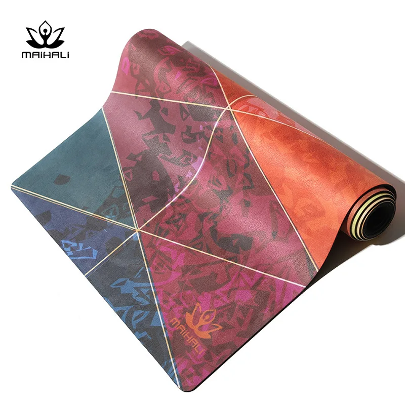 For 2024 suede printed non-slip yoga mat widened thickened lengthened fitness mat yoga mat manufacturer wholesale