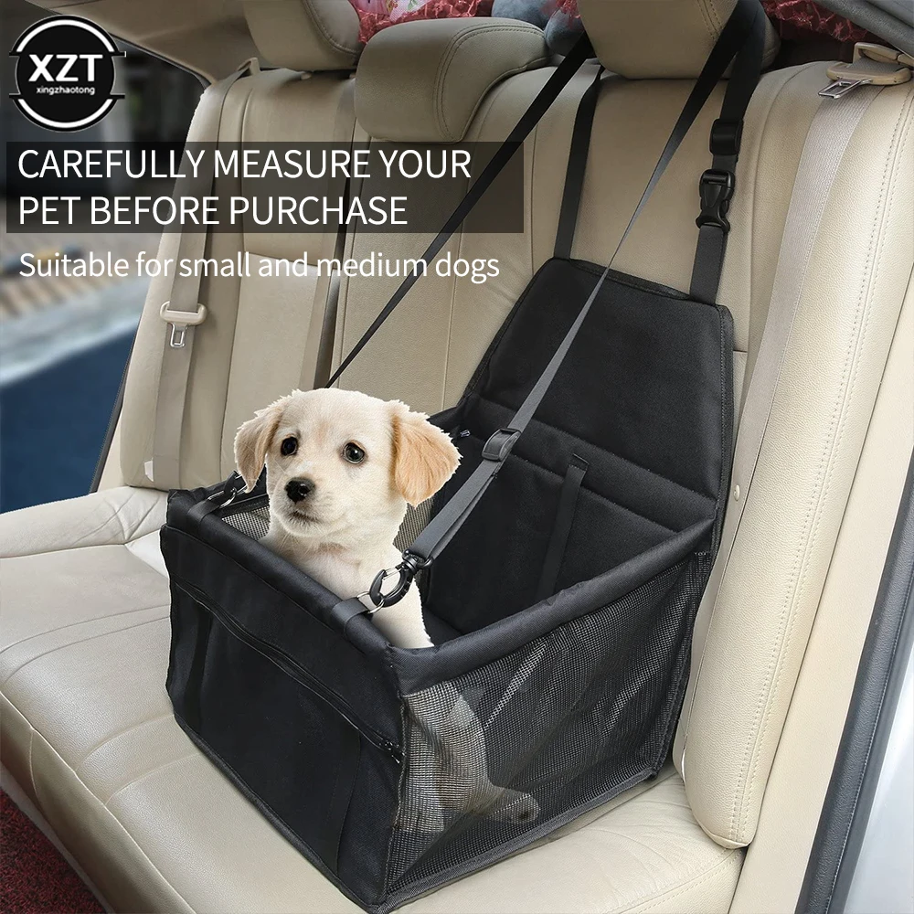 Waterproof Pet Dog Carrier Car Seat Cover Pad Carry House Cat Puppy Bag Car Travel Folding Hammock Pets Safety Travelling Mesh