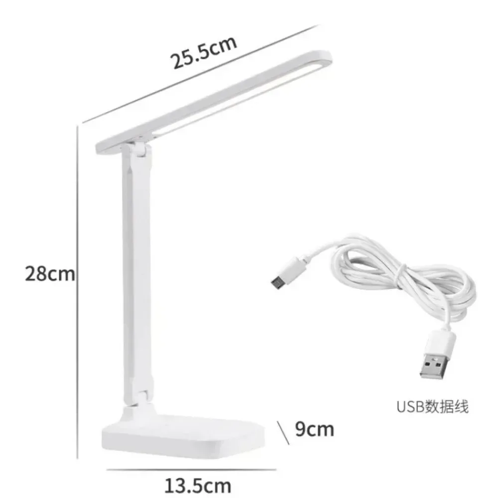 Rechargeable Folding Desk Lamp Eye Protection Touch Dimmable LED Light Bedroom Reading USB Rechargeable Desk Lamp