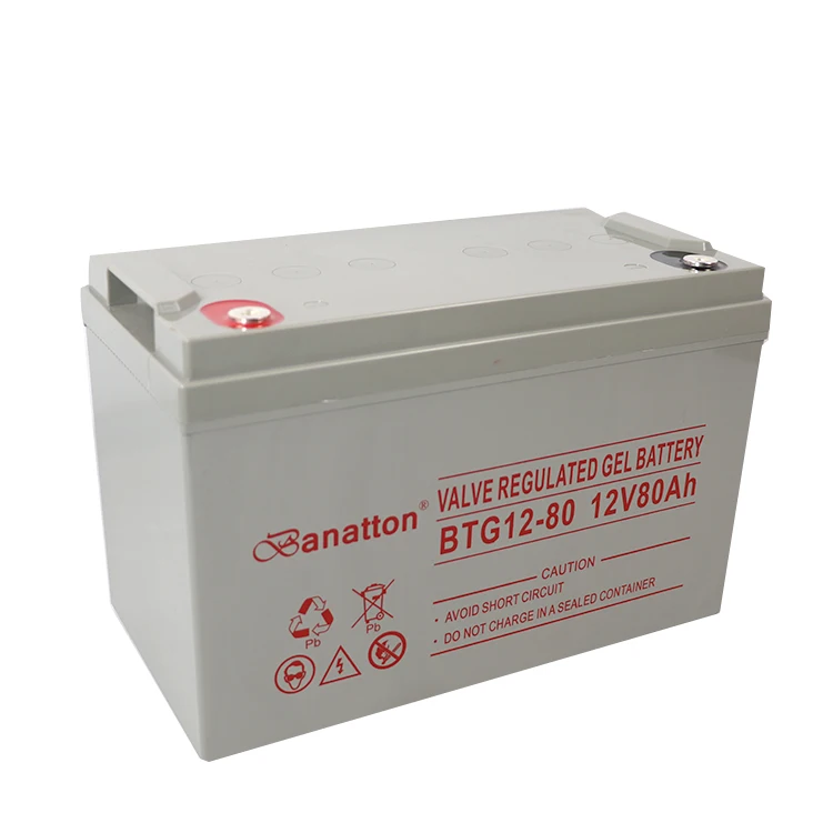 Rechargeable Storage Long Life 12V 80Ah Battery Gel Battery