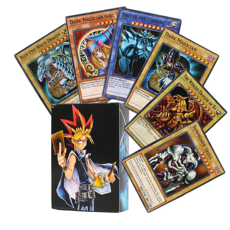 

66Pcs/Box English Yu Gi Oh Cards Playing Game Trading Battle Carte Dark Magician Collection Kids yugioh Playing Card Game Toy