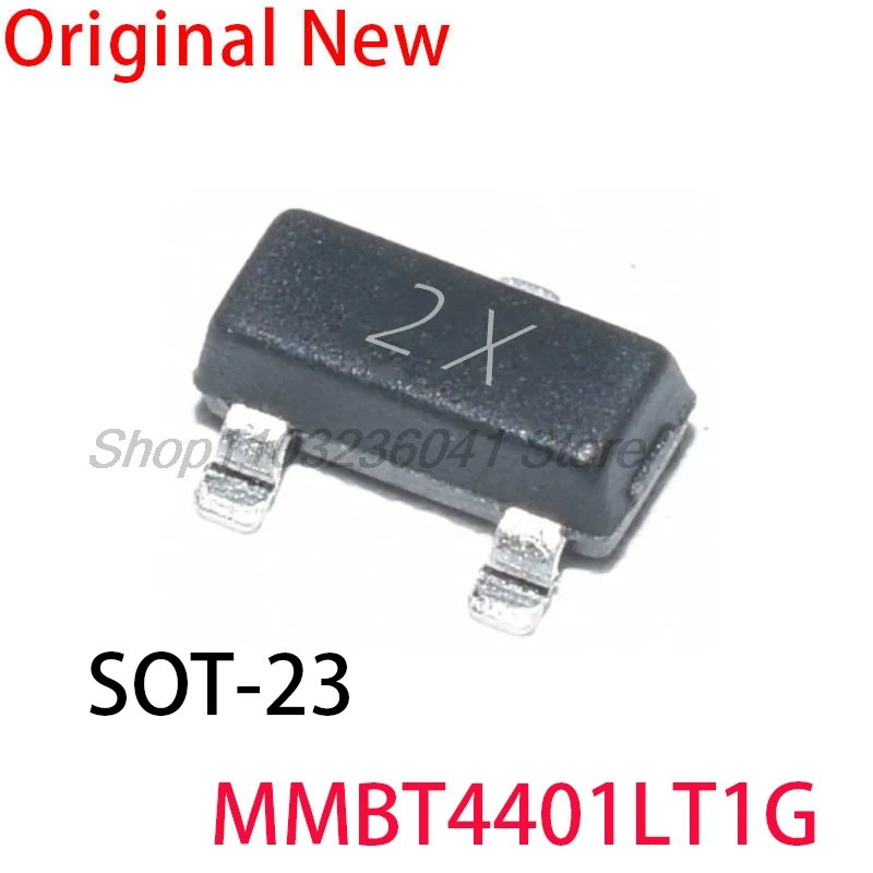 100PCS/Lot MMBT4401 MMBT4401LT1G 2X SOT23 MMBT4401LT1 2N4401 600mA 40V SOT-23 NPN SMD Transistor new and original