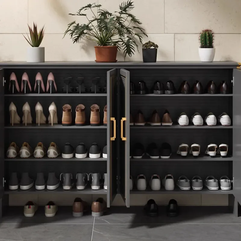 Wood Multi Layer Shoe Rack Black Designs Thin Entrance Hall Dorm Shoe Rack Organizer Storage Rangement Chaussure Furniture