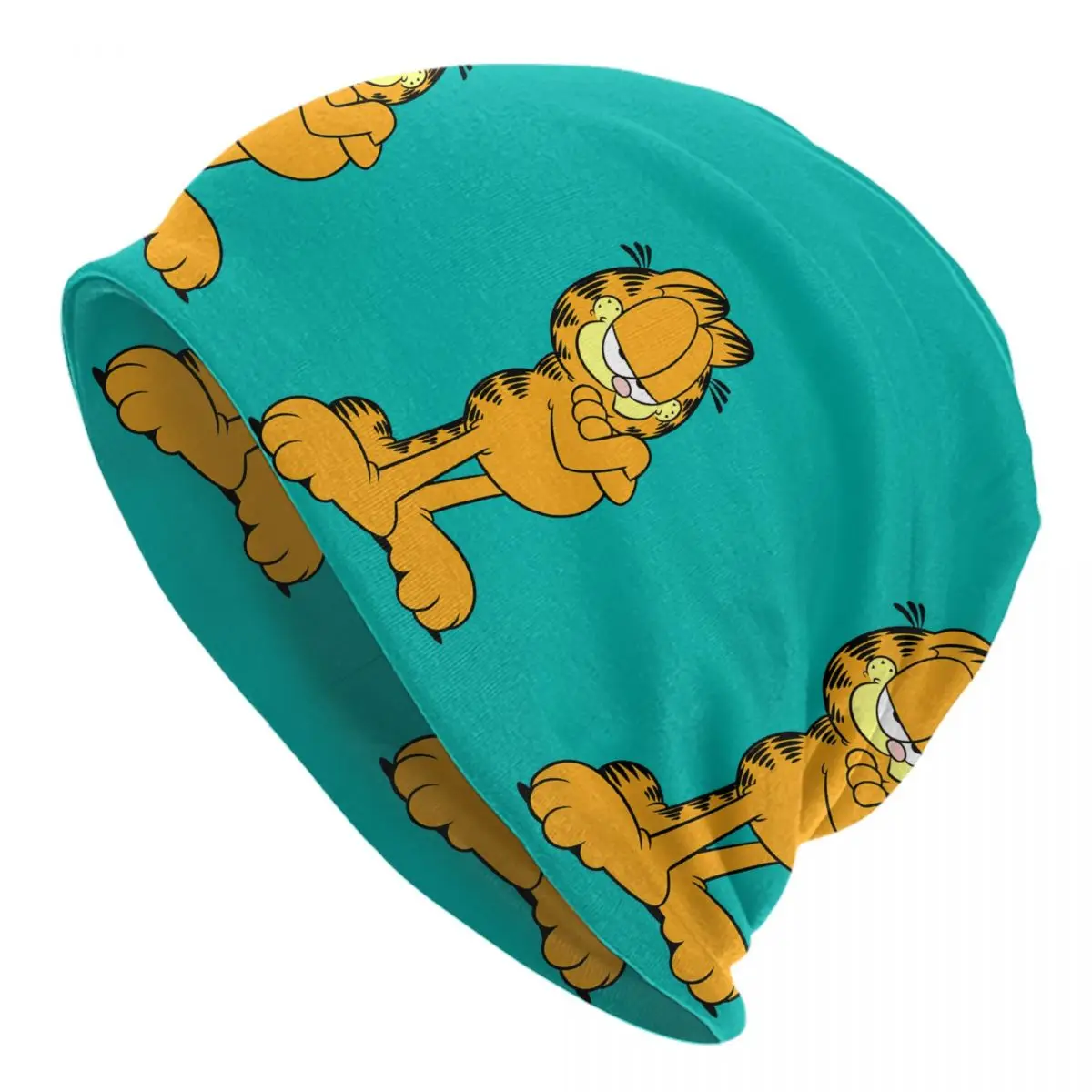 Custom Comic Cartoon Garfields Skullies Beanies Caps Men Women Unisex Fashion Winter Warm Knit Hat Adult Bonnet Hats