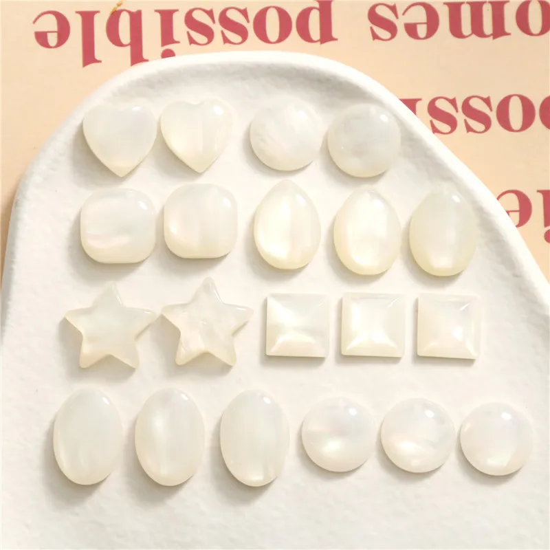 100pcs/lot hearts/rounds/square/ovals/water drop shape resin flatback cabochon beads diy jewelry earring/hair accessory