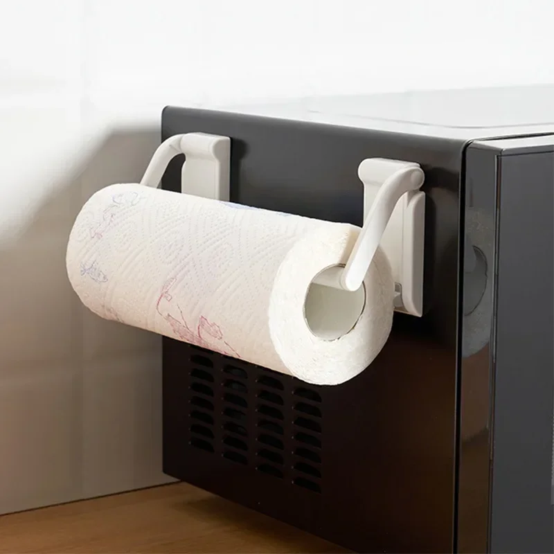 

1pc Strong Magnetic Paper Towel Holder for Refrigerator Grill, Garage, and Shop - Holds Large Paper Towels and Tissues with Ease