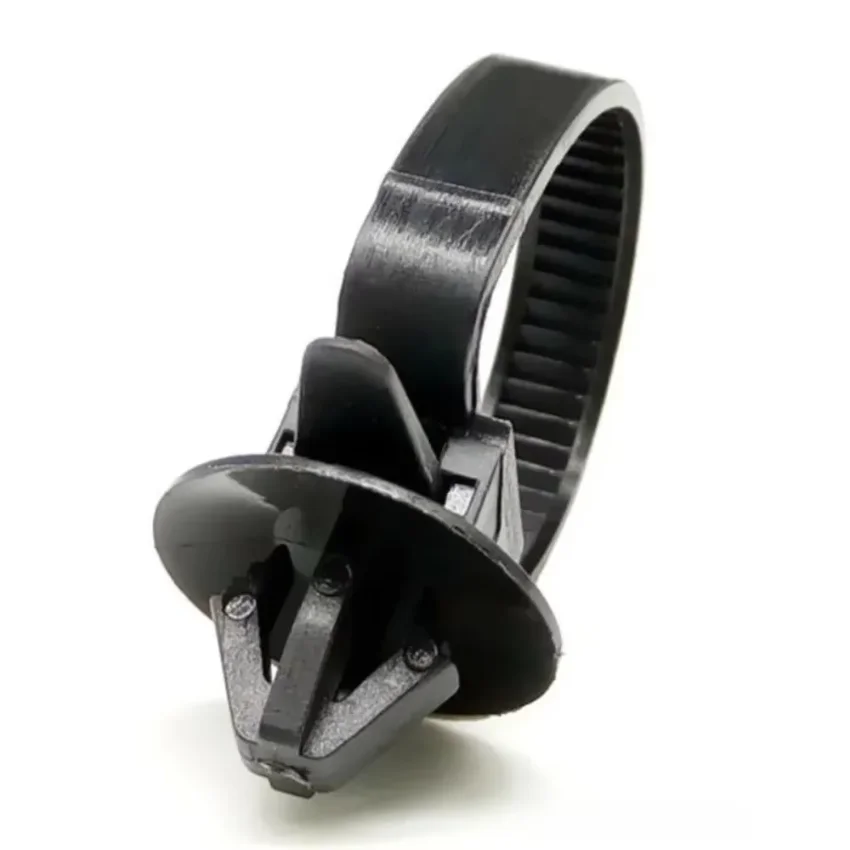 10/30/50PCS Car Nylon Black Cable Ties Push Mount Wire Harness Fastener Cable Clamp Clips Ties Management Car Wire Organizers