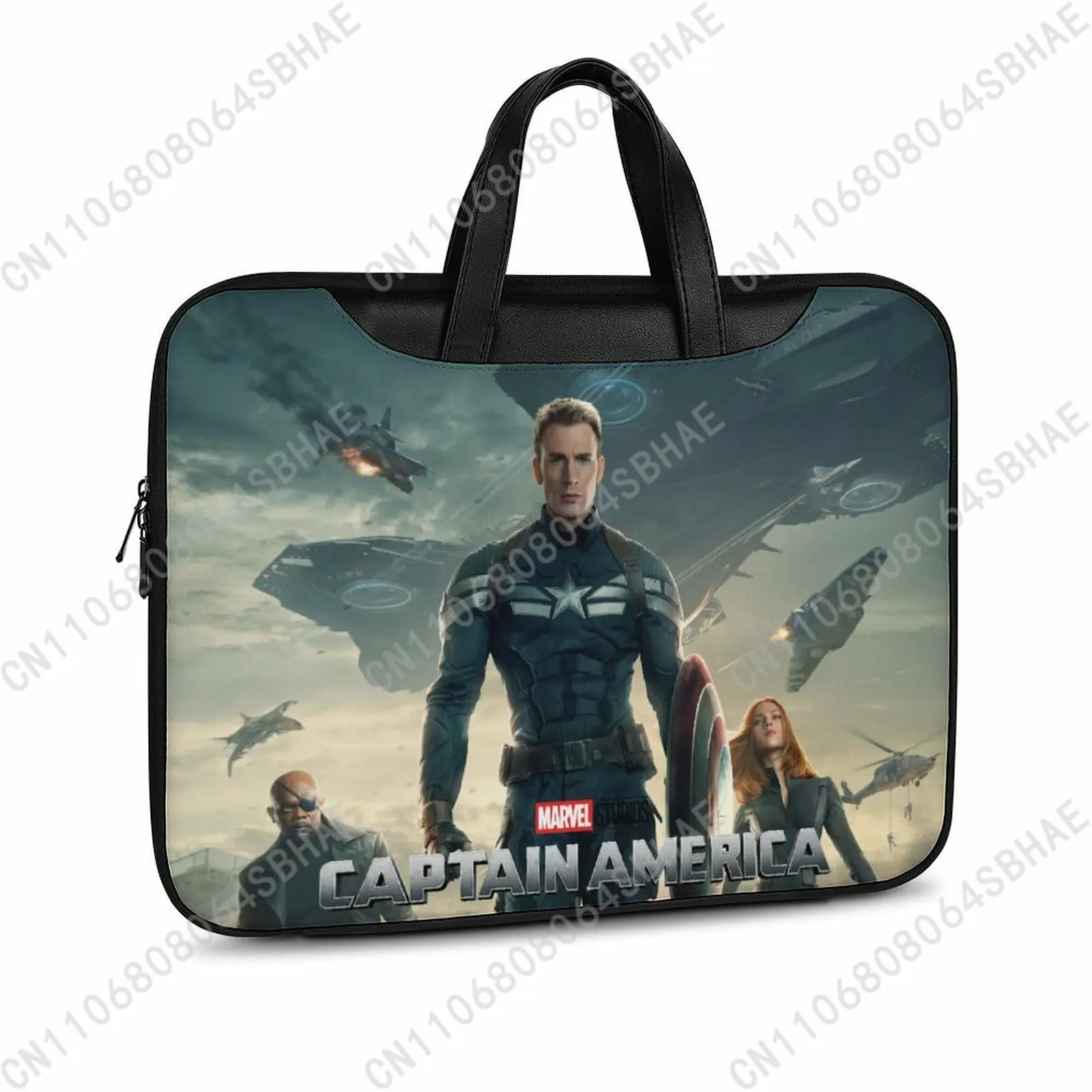 

Кожаный портфель Marvel Captain America на заказ, мужская и женская сумка для ноутбука, деловая сумка в стиле ретро из натуральной кожи, для косплея