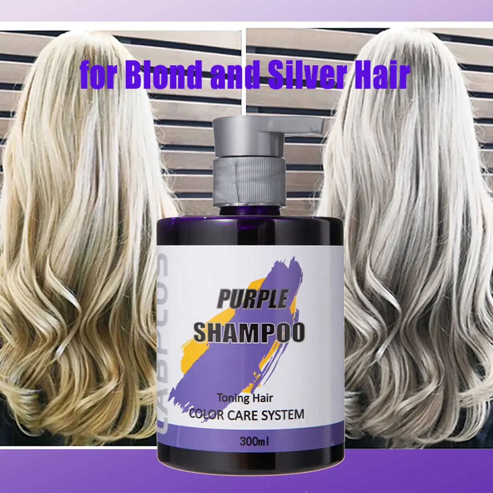 Remove Yellow Blonde Bleached Highlighted Shampoo Effective Professional Purple Shampoo for Blonde Hair Shampoos