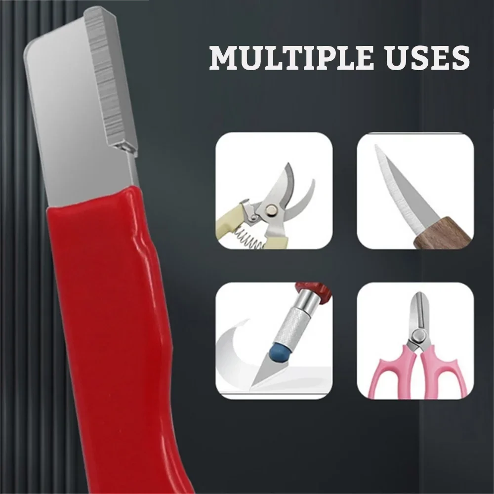 Multi Functional Portable Knife Sharpener, Outdoor Scissors, Garden Pruning, Fruit Branch Pruning, Stone Sharpening Tools