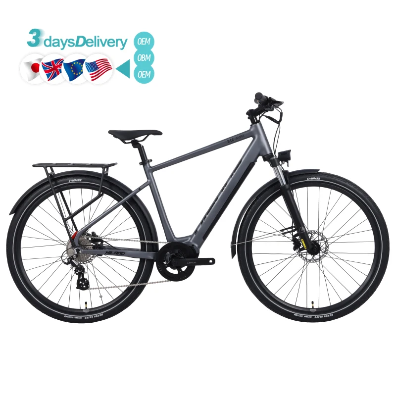 

700*50C 8-Speed Hydraulic Disc Brake OBM Aluminum Frame Customizable Hydraulic Disc Brake Electric City Bike