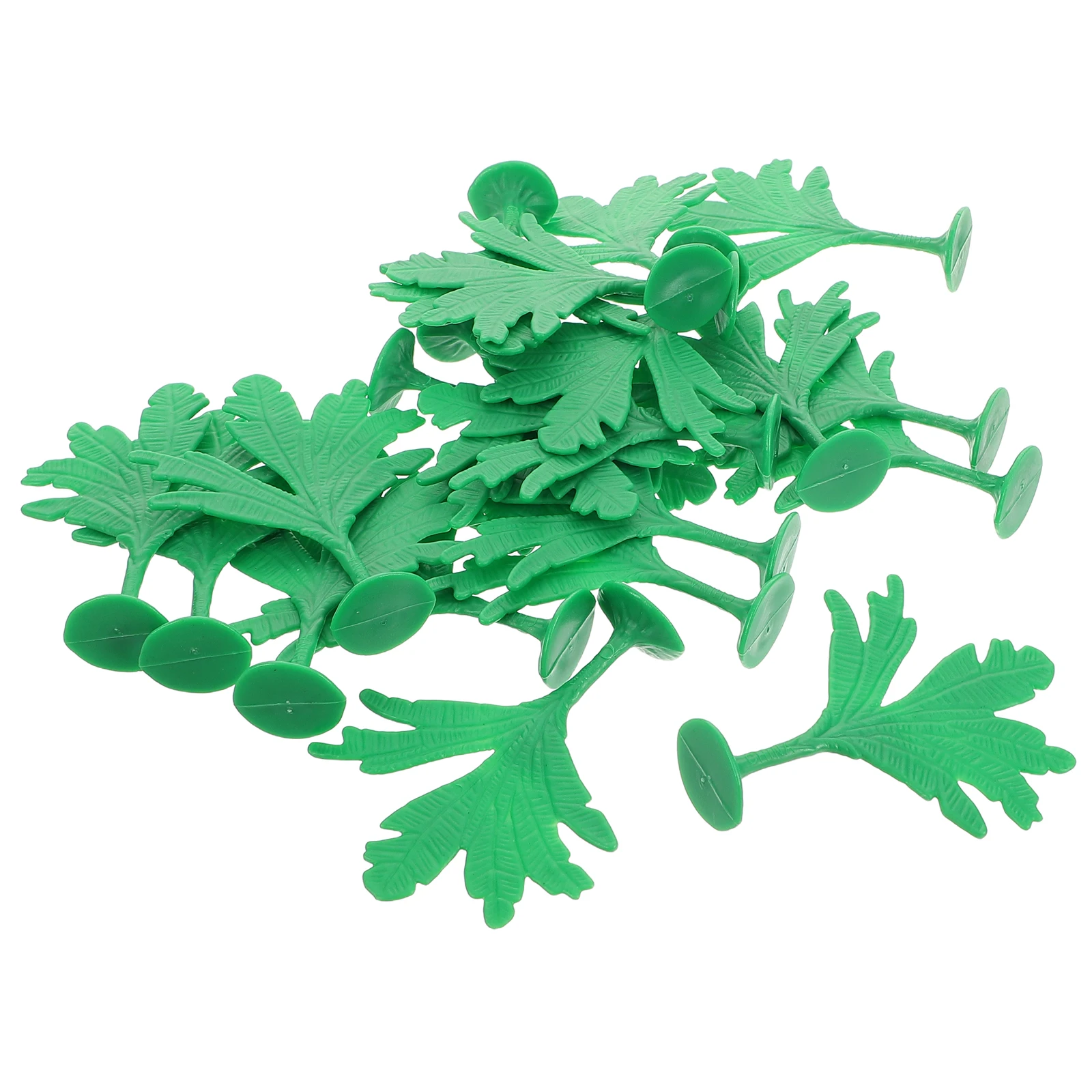 

50pcs Micro Landscape Tree Toys: Lifelike Artificial Banana Trees For Diy Train Scenery Sand Table Craft Projects Miniature