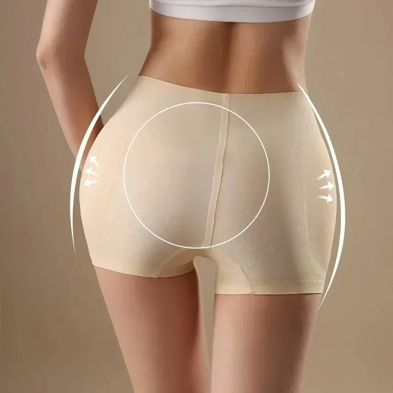 Bragas levantadoras de glúteos sexis para mujer, ropa interior acolchada de realce, pantalones cortos moldeadores sin costuras, potenciador de burbujas, levantamiento de cadera, almohadillas de espuma 3D