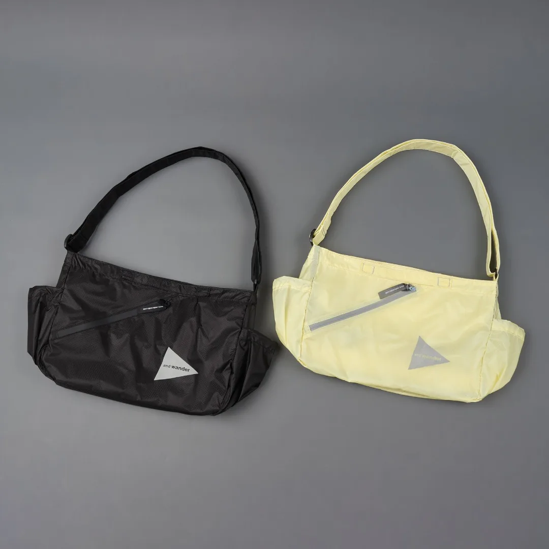 and wander Lightweight Water Resistant Nylon Crossbody Shoulder Bag Unisex Casual Daily Travel Outdoor Adjustable Strap Handbag