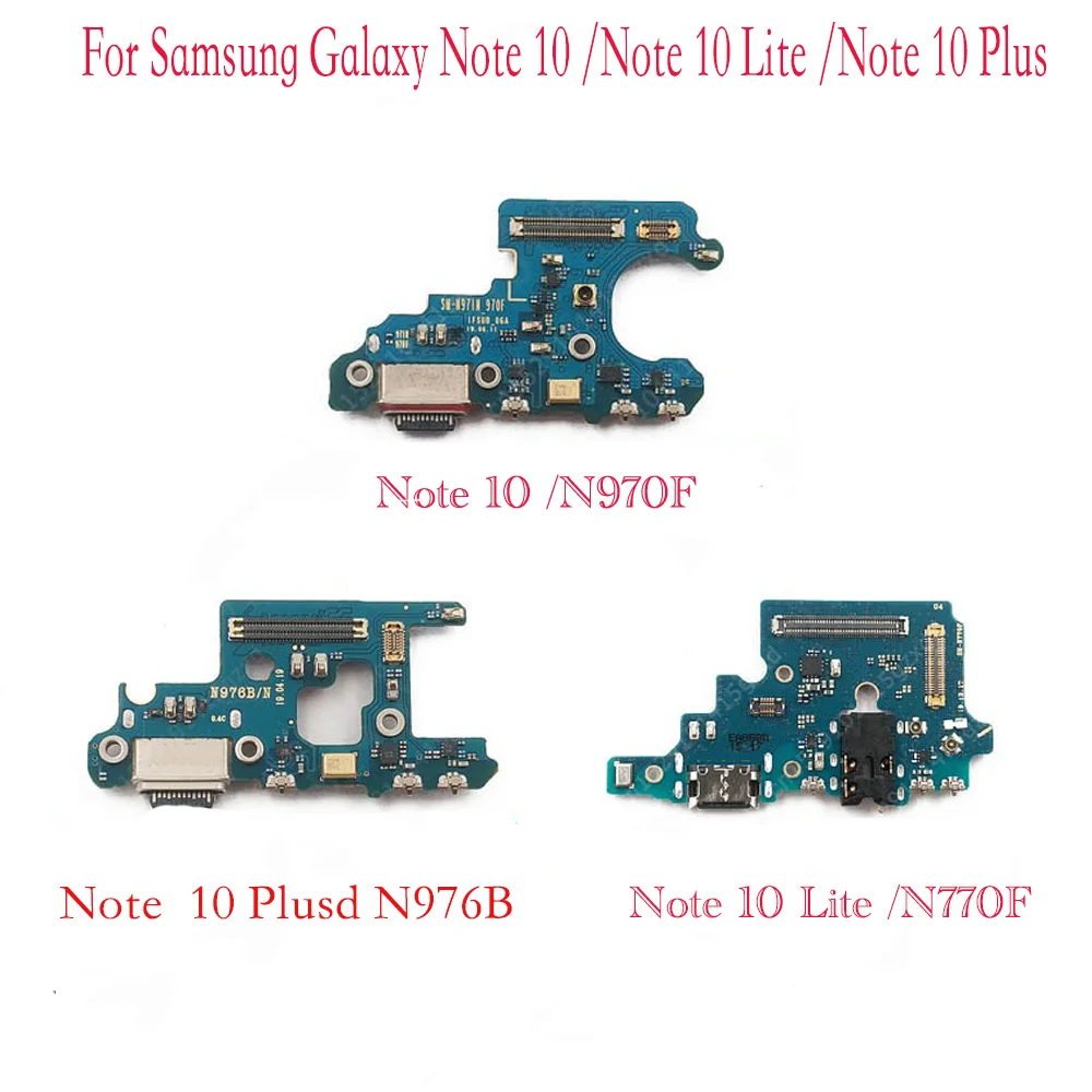 USB Charger Dock Connector Charging Port Microphone Flex Cable For Samsung Galaxy Note 10 Plus Lite N770F N970F N976B