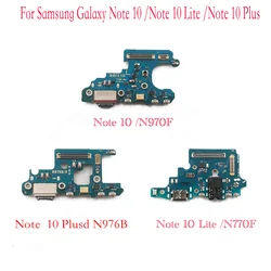 USB Charger Dock Connector Charging Port Microphone Flex Cable For Samsung Galaxy Note 10 Plus Lite N770F N970F N976B