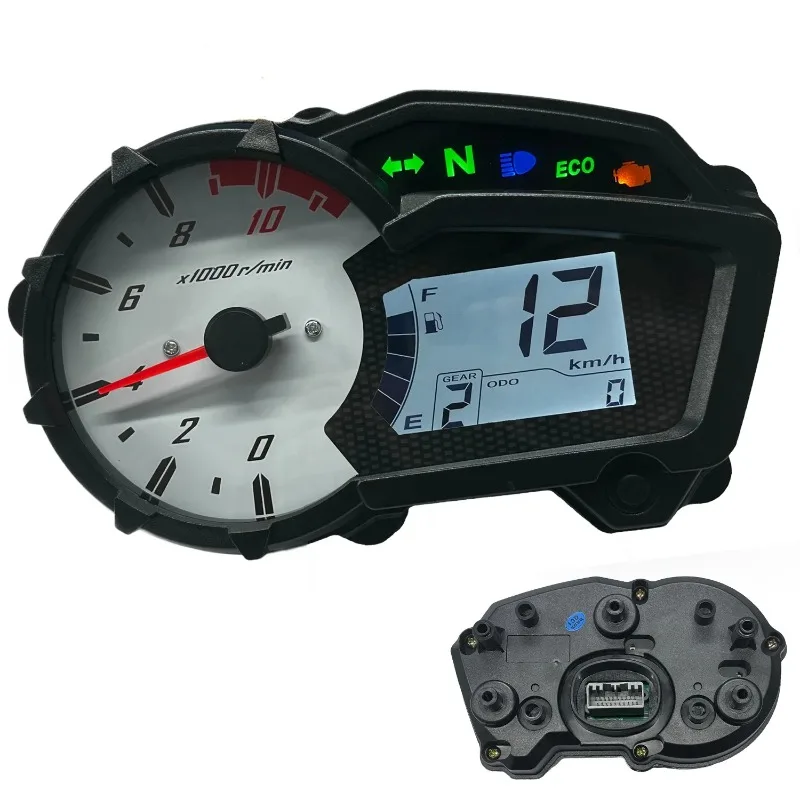 For YS150 JYM150-5 Electronic Fuel Injection Original LCD Instrument Panel with Odometer and Tachometer