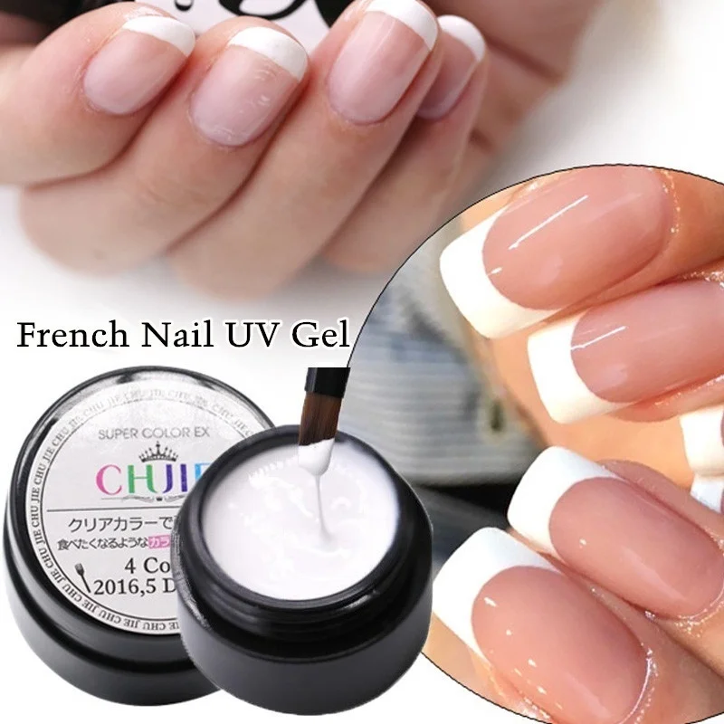 1 unidad de barniz de Gel de 10ML, esmalte de uñas blanco francés, Gel para manicura Gellak, esmalte de uñas híbrido semipermanente, esmalte de uñas de Gel blanco