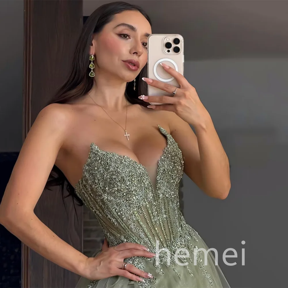 Vestidos De graduación personalizados brillantes De tul, apliques De cristales, vestido De noche dividido, Vestidos De fiesta hasta el suelo, Vestidos De Novia