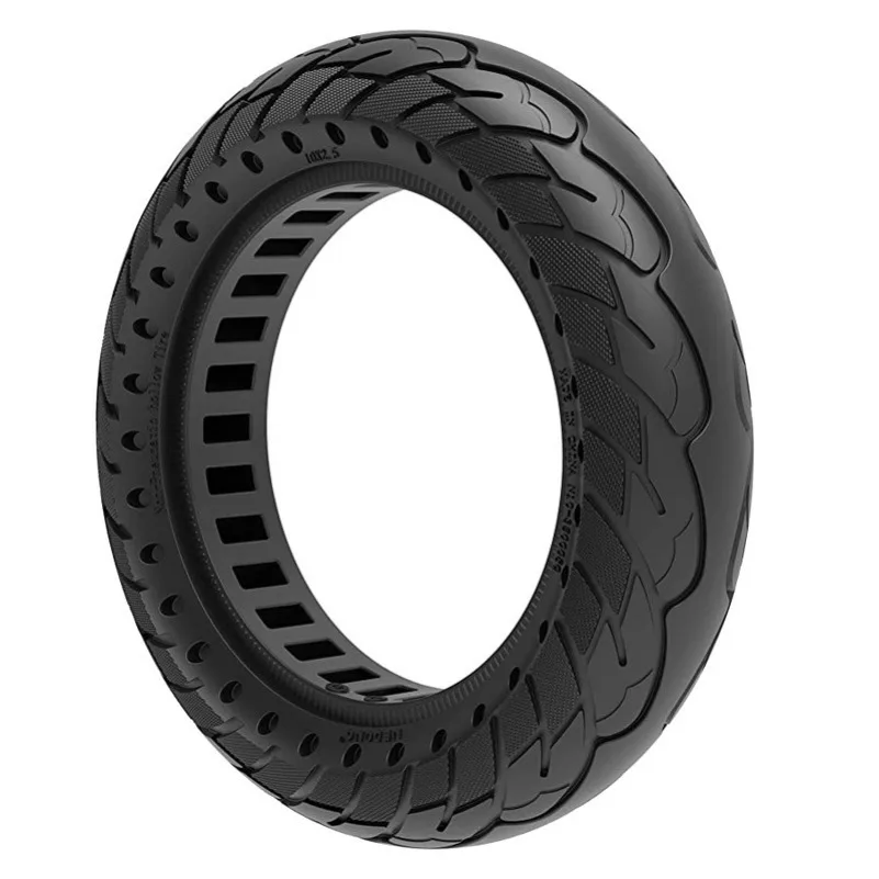 10 Inch 10X2.5 Solid Tire for Ninebot Max G30 Electric Scooter 10inch Explosion-Proof Hollow Honeycomb Tyre