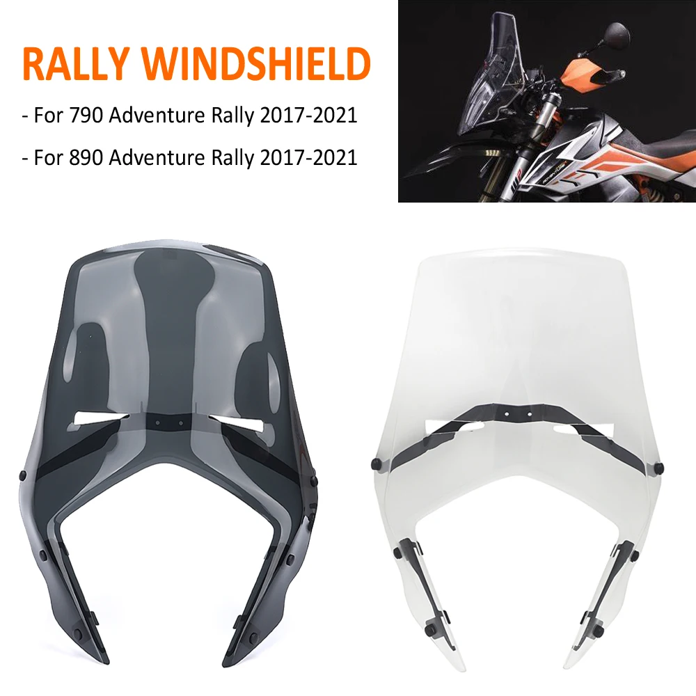 

790 890 ADV Motorcycle NEW Rally Windshield Wind Deflector WindScreen Compatible FOR 390 790 890 ADV Adventure Rally 2017-2021