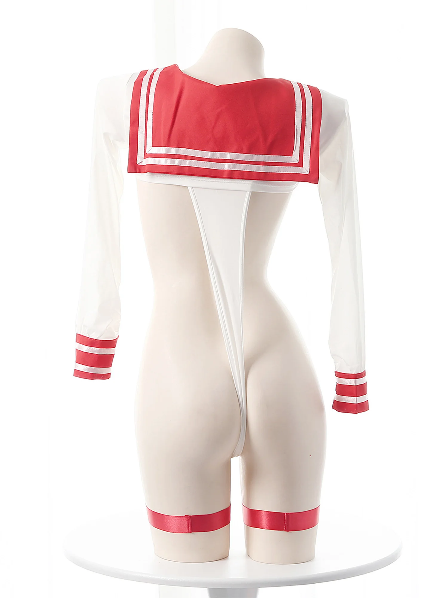 ملابس داخلية نسائية تلميذة طالبة JK نمط لعب الأدوار الزي المثيرة عالية القطع T-الظهر بذلة وأربطة الفخذ للمواعدة ملابس النوم