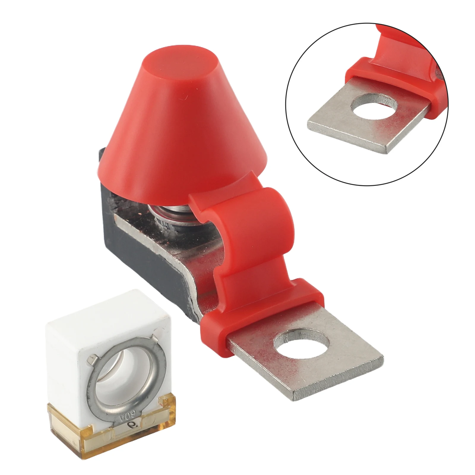 AMP MRBF Fuse Holder Convenient Protection! 60 AMP MRBF Fuse Holder Battery Terminal Mount 8MM with Included Fuse