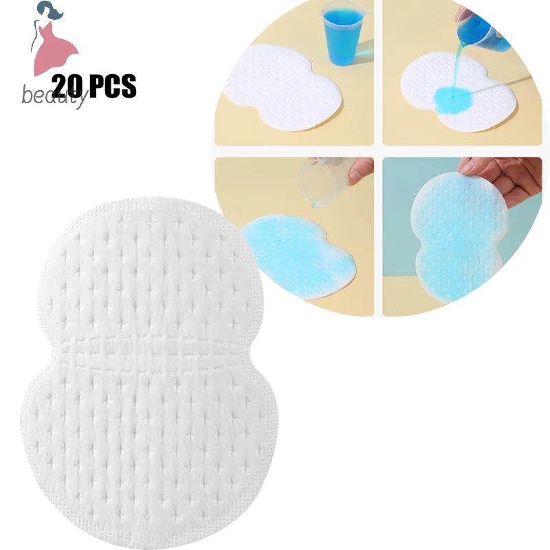 

20pcs Underarm Pads Dress Clothing Perspiration Deodorant Pads Armpit Care Sweat Absorbent Pads Deodorant For Women Men