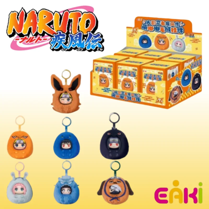 

Eaki Naruto Shippuden слепая коробка оригинальный виниловый брелок Kawaii Наруто Какаши Учиха милая коллекционная загадочная игрушка подарок-сюрприз