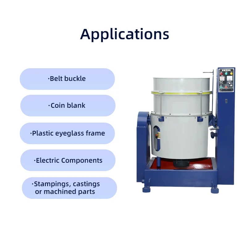 50L High-speed Automatic Processing Mass Finishing Tumble Centrifugal Disk Finisher Machine For Metal