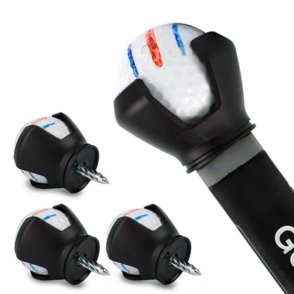 3-Prong Design Golf Ball Retriever Suction Cup No-Bending Ball Grabber Picker Quick Install Durable Material Golf Pick Up Tool