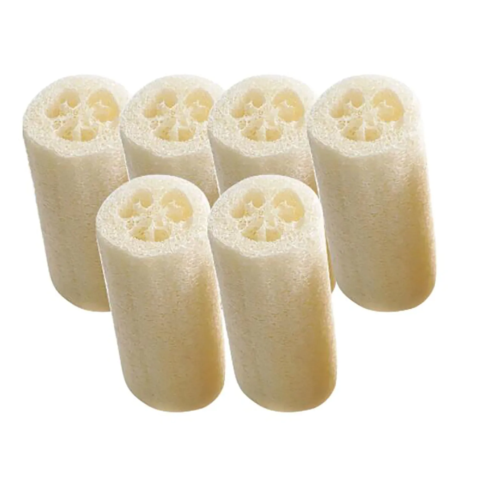 6 Pack Natural Loofah Sponges Organic Luffa Bath Shower Sponge Exfoliating Scrubber For Men Women Adults SPA Beauty Bathing