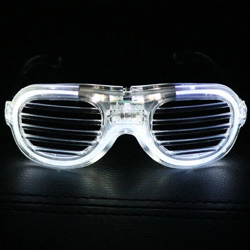 Light Up Toys Glowing Glasses for Kids Play in the Dark with LED Lights Halloween Christmas Festival Flashing Party Gifts