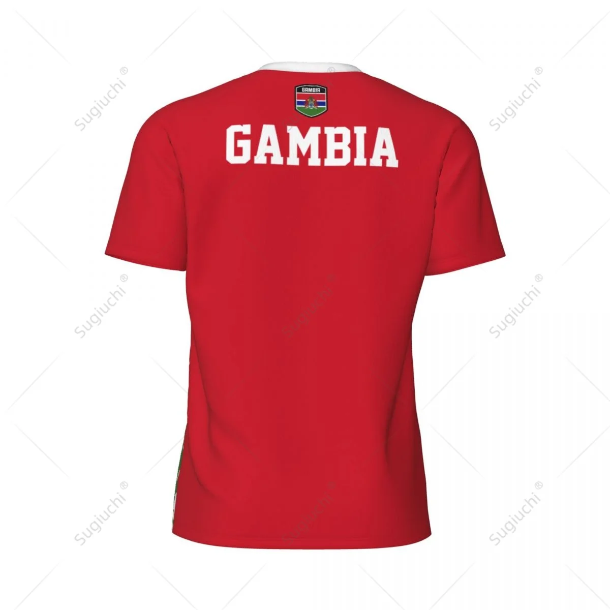 Exclusive design Gambia Flag Grain 3D Printed Men For Running Bike Soccer Tennis Fitness Sports tshirt Mesh Fans Short T-shirt