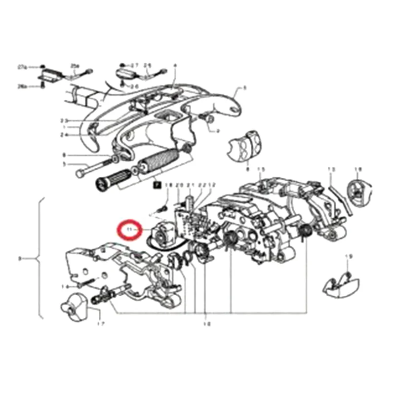 Forklift Parts Accelerated Accelerator Potentiometer for Linde Accelerator T20AP,T20SP,L12,L14L14APL16AP 7916400105