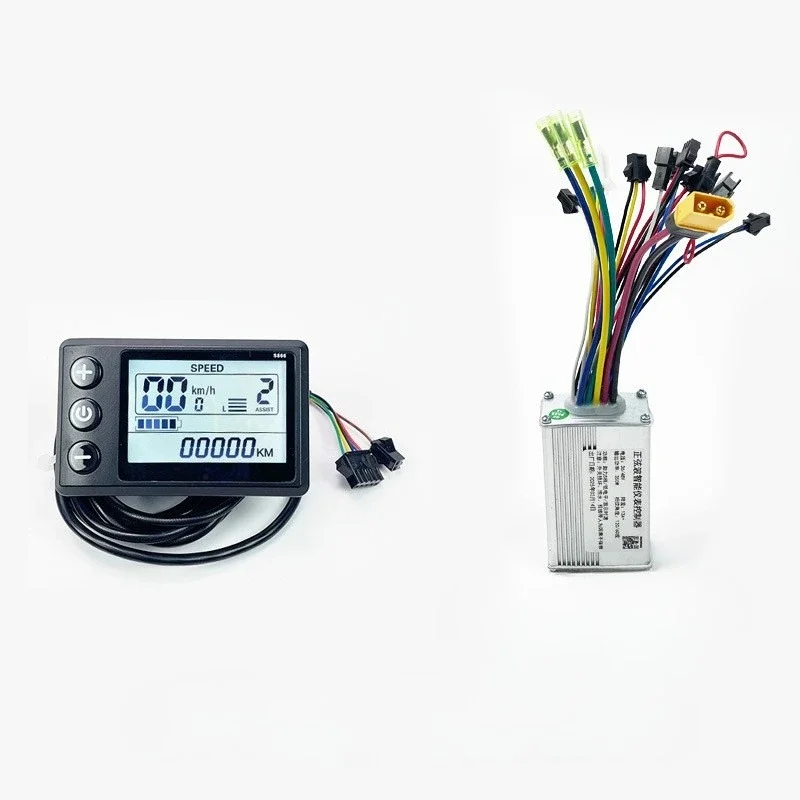 Bicycle modification 5-speed 36v48v250W350W power-assisted electric vehicle speed instrument controller code meter