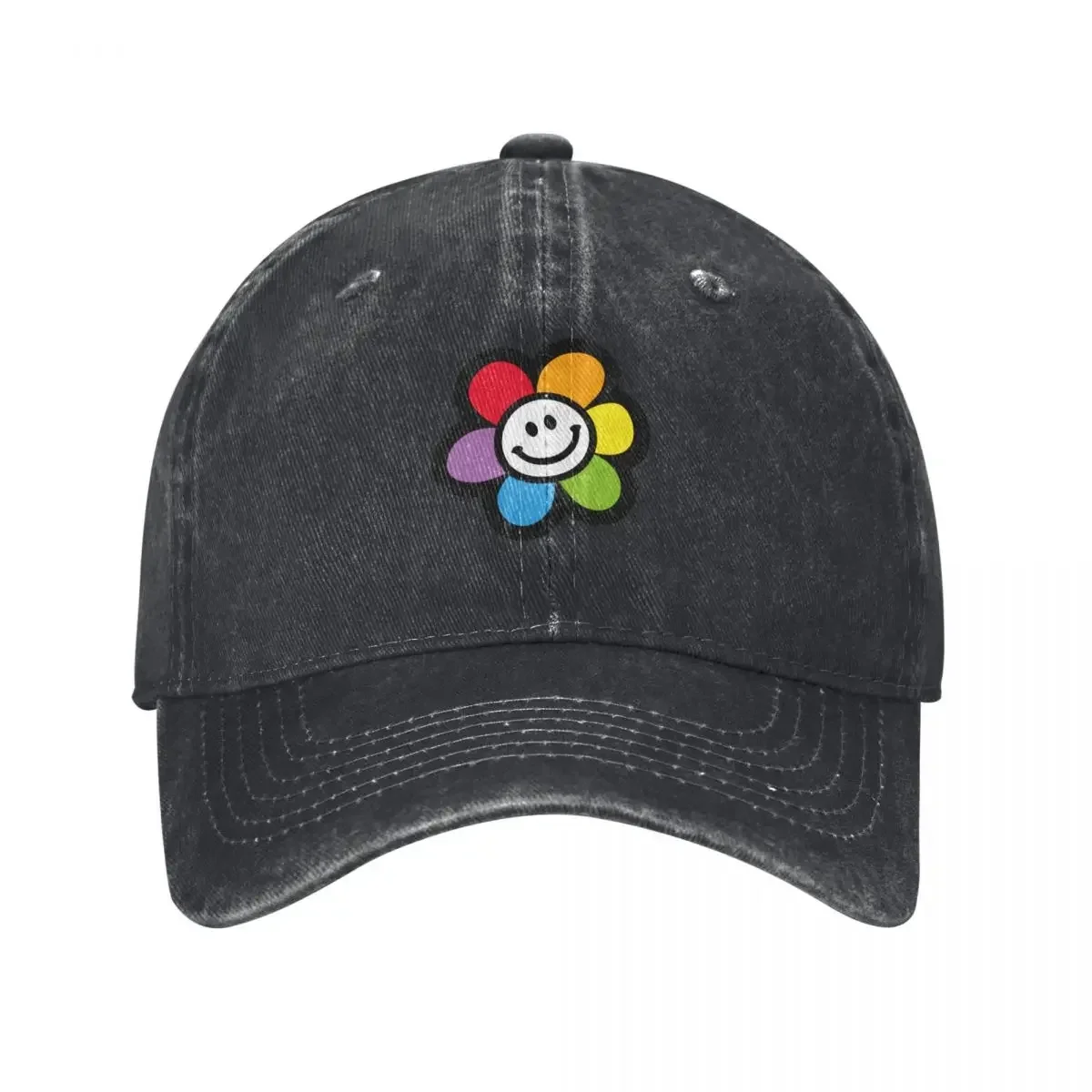 

Flower Smile lgbtq Baseball Cap Hat Man Luxury Hat Beach Hat Luxury Brand For Girls Men's