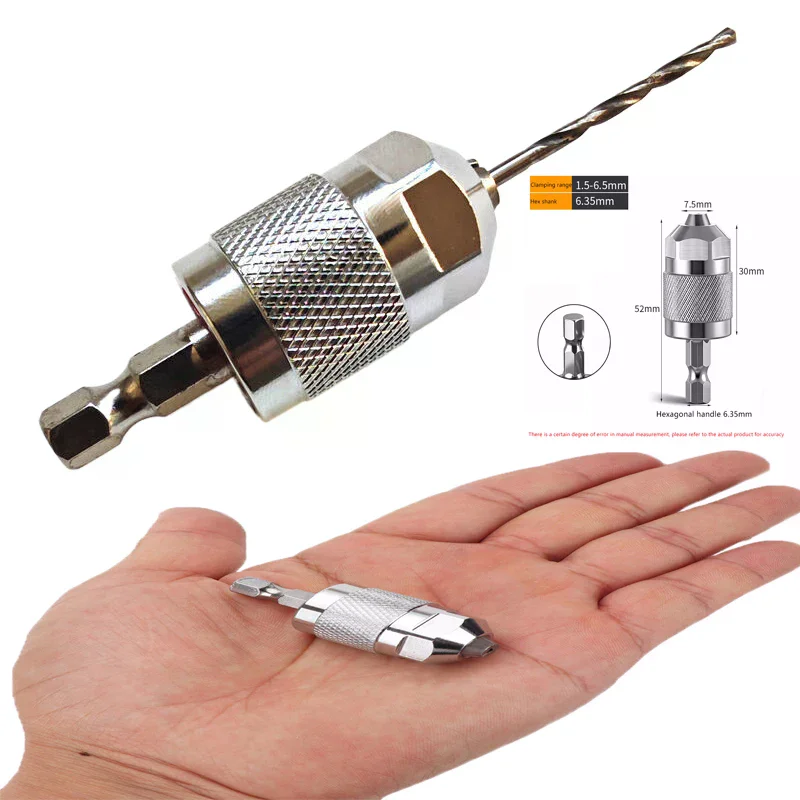 Quick Change Hexagonal Handle Screwdriver Chucks Adapter Electric Drill Bits Collet Converter Extension Electric Grinding Tools