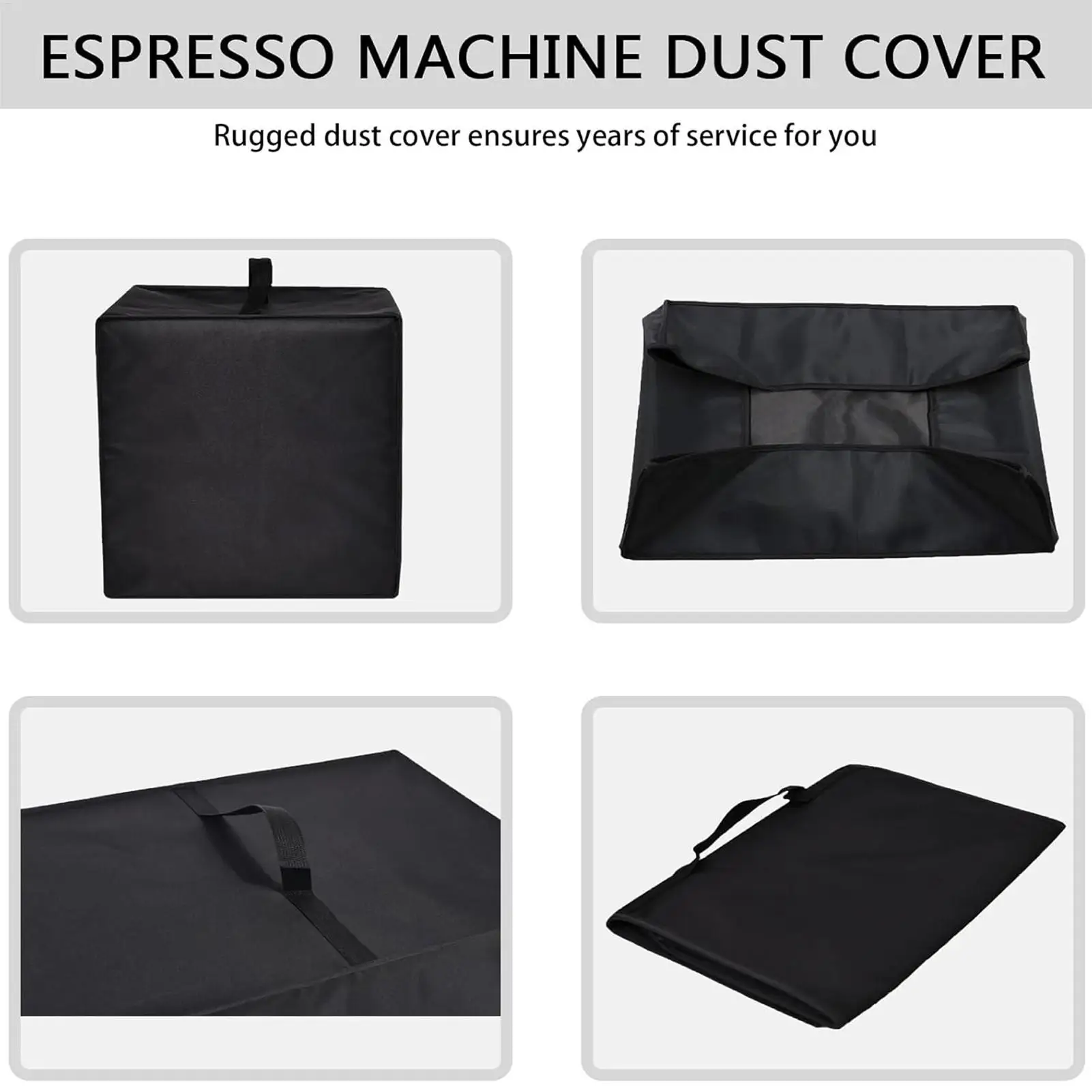

Coffee Machine Cover Waterproof Coffee Maker Machine Cover With Top Handle UV-Resistant Heavy Duty Nylon Protector For Store